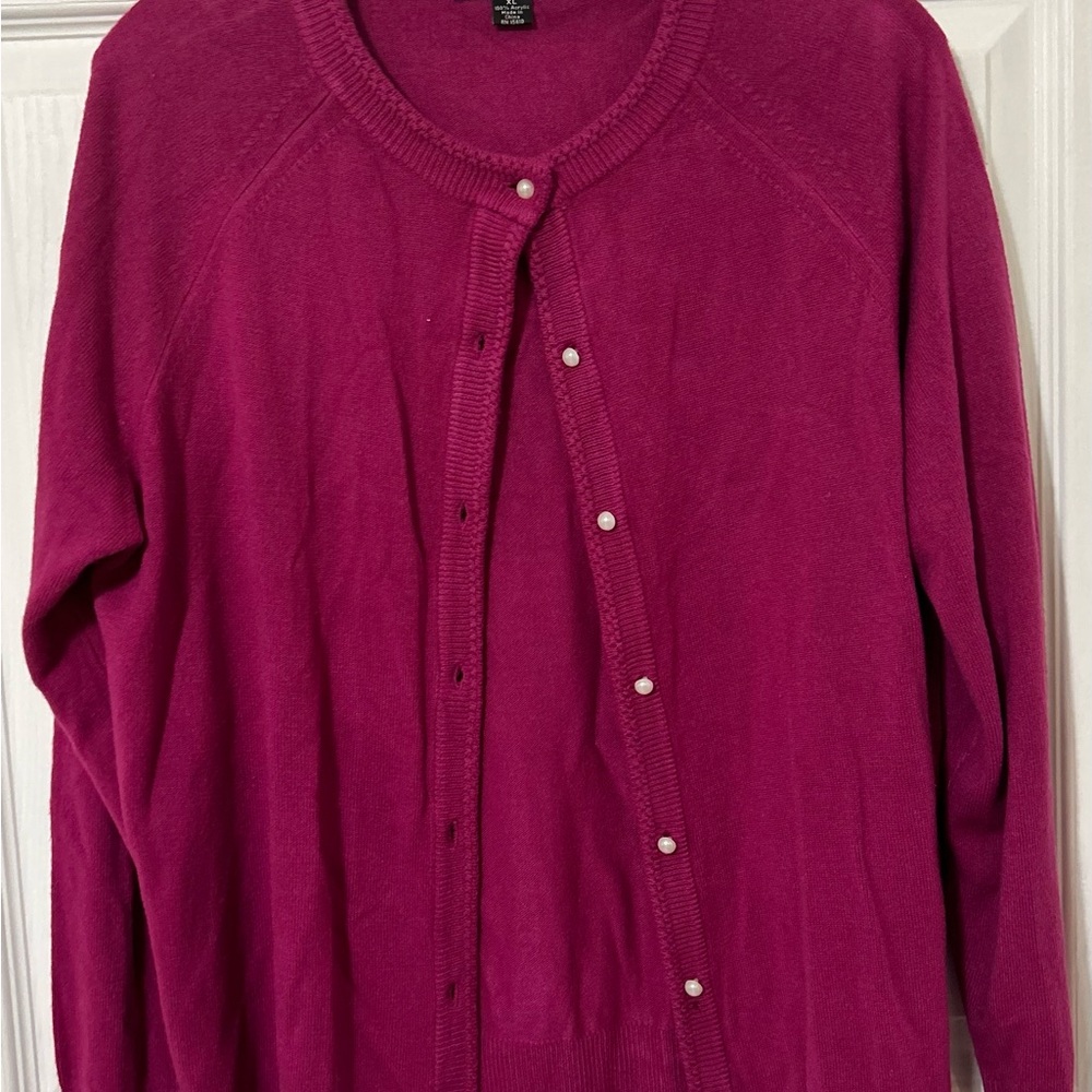 Women's Pink Sweater Cardigan